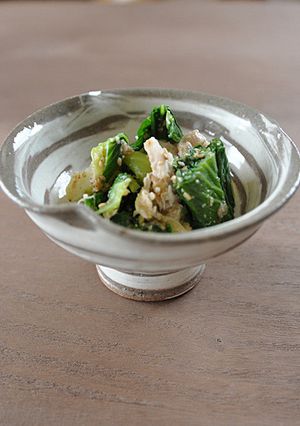 青梗菜と鶏胸肉のゴマ味噌和え-レシピのメイン写真