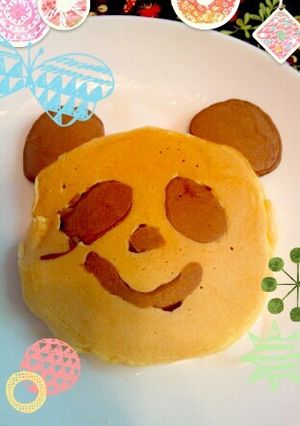 パンダ☆ホットケーキ-レシピのメイン写真