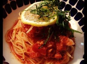 トマトとツナの冷製カッペリーニ＊ランチに-レシピのメイン写真