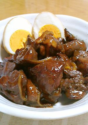 鶏レバーのオイスターソー酢煮-レシピのメイン写真