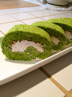 ほうれん草のロールケーキ-レシピのメイン写真