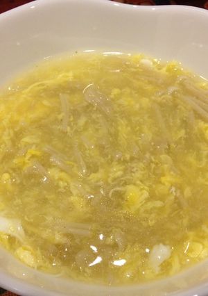 えのきと卵の中華風とろみスープ-レシピのメイン写真