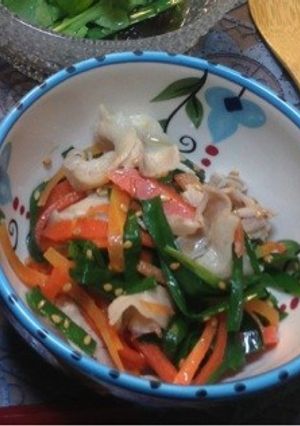 常備菜にも＊豚ニラの温野菜サラダ-レシピのメイン写真