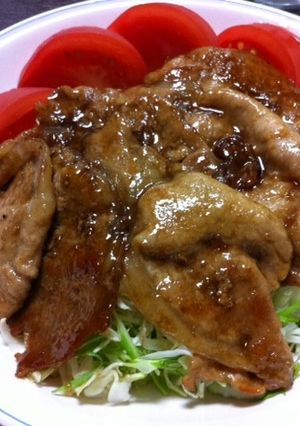 すっぱおいしい♪豚肉の甘酢焼き-レシピのメイン写真