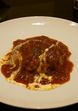 お店の味！デミグラスソース掛けハンバーグ-レシピのメイン写真