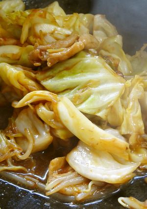 豚肉とキャベツの唐辛子味噌炒め(回锅肉)-レシピのメイン写真