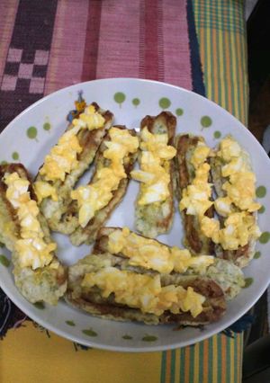 ✿ちくわの磯辺揚げ☆玉子サラダを添えて✿-レシピのメイン写真