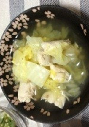 うどんスープで白菜&ささみ煮込み-レシピのメイン写真