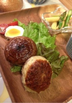 椎茸の肉詰め＊鶏胸ひき肉で！お弁当にも♡-レシピのメイン写真