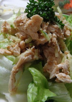 鶏胸肉の金胡麻和え-レシピのメイン写真