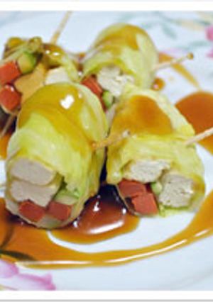 お豆腐と春野菜まきまき-レシピのメイン写真