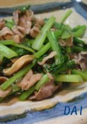 ☆豚と小松菜の炒め物☆-レシピのメイン写真