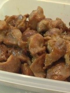 簡単砂肝のワサビ醤油マヨ炒め-レシピのメイン写真