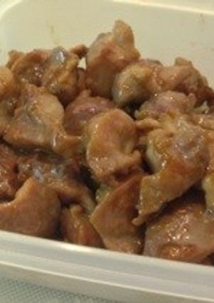 簡単砂肝のワサビ醤油マヨ炒め-レシピのメイン写真