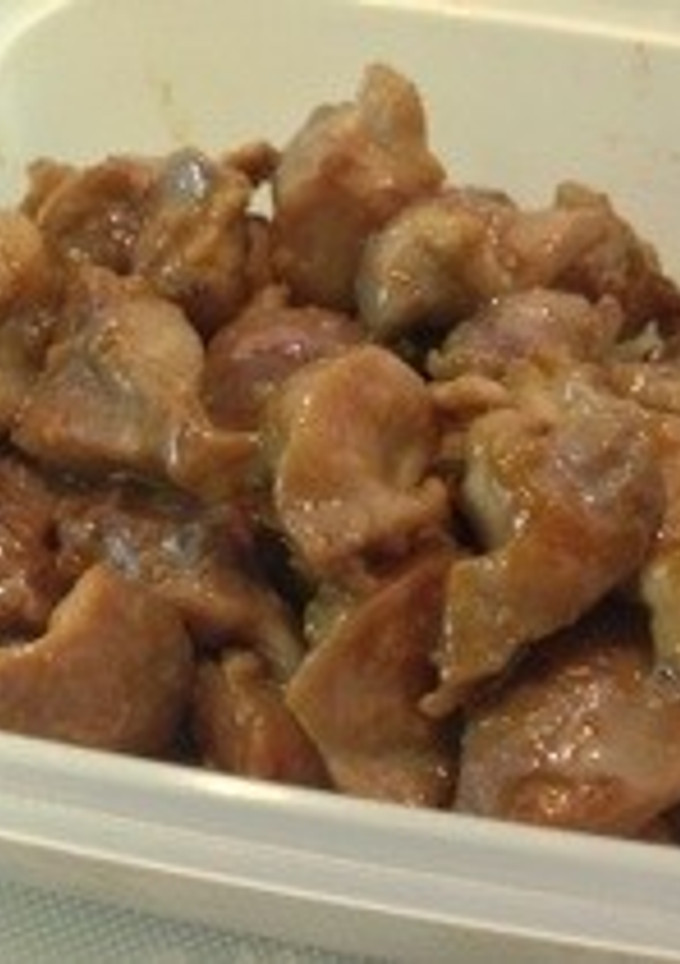 簡単砂肝のワサビ醤油マヨ炒め-レシピのメイン写真