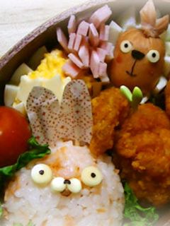キャラ弁ウサビッチ:キレネンコとプーチン-レシピのメイン写真