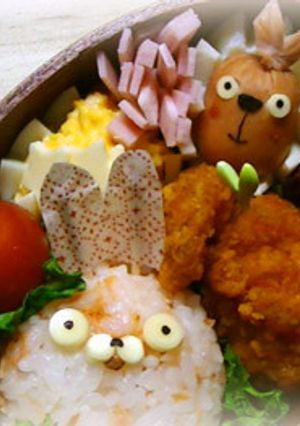 キャラ弁ウサビッチ：キレネンコとプーチン-レシピのメイン写真