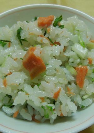 ♪炊飯器に入れるだけ♪塩鮭ご飯♪-レシピのメイン写真