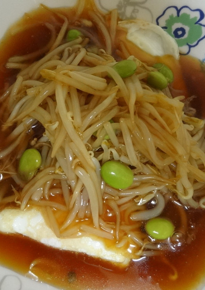 半熟玉子のもやしあんかけ-レシピのメイン写真