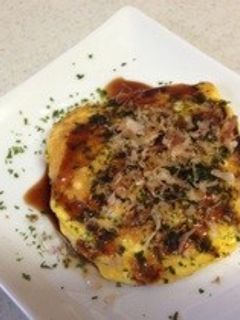 お好み焼き風卵焼き-レシピのメイン写真
