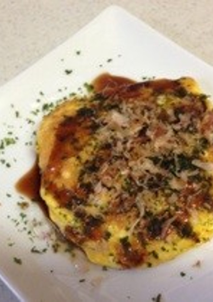 お好み焼き風卵焼き-レシピのメイン写真
