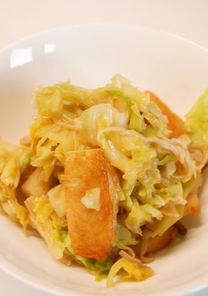 キャベツと丸天の油炒め-レシピのメイン写真