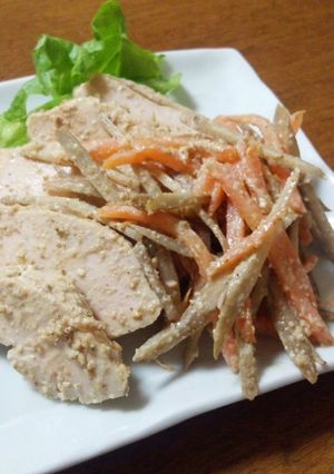 しっとり鶏むね肉のヘルシー根菜チキン-レシピのメイン写真