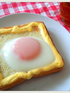 ズボラ☆目玉焼きトースト-レシピのメイン写真