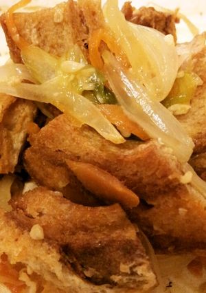 マクロビ・ノンオイル！車麩の甘辛味噌炒め-レシピのメイン写真