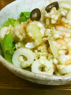 竹輪・えび・押し麦のサラダ-レシピのメイン写真