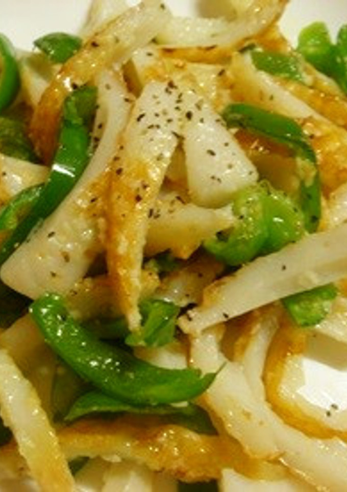 ちくわとピーマンの塩糀チーズ炒め-レシピのメイン写真