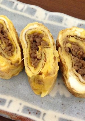 ★肉そぼろのだし巻卵★-レシピのメイン写真