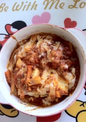 トースターでミートソースラザニア-レシピのメイン写真