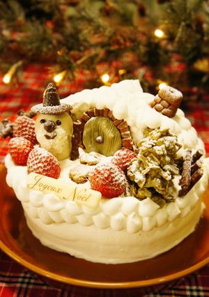 ★ホビット村の雪降るクリスマスケーキ★-レシピのメイン写真