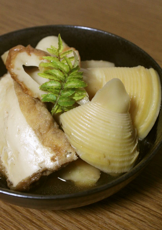 ほんだしで手軽に！旬な筍と厚揚げの煮物-レシピのメイン写真