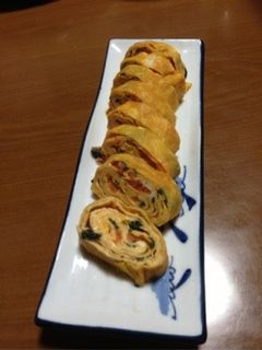 シソとトマトの卵焼き-レシピのメイン写真