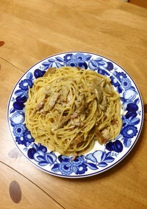 ポルチーニ茸の簡単クリームパスタ-レシピのメイン写真