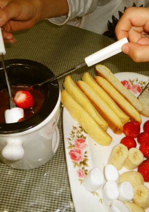 ♡わーいわーいチョコフォンデュ♪-レシピのメイン写真
