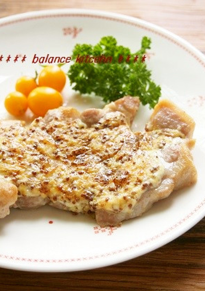トースターで♫豚肉のマスタードマヨ焼き-レシピのメイン写真