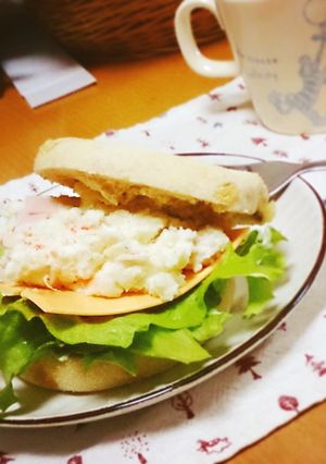 翌日のお楽しみ!ポテサラレタチーサンド。-レシピのメイン写真