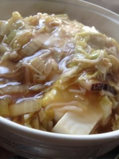 簡単!えのきと椎茸と白菜のあんかけ豆腐-レシピのメイン写真