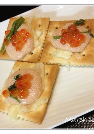 いくらのカナッペ-レシピのメイン写真