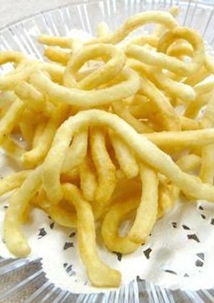 子供も喜ぶ！おやつにフライdeうどん！-レシピのメイン写真