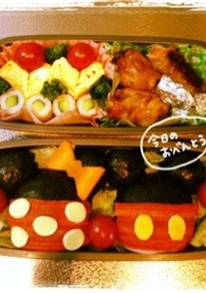ピクニック弁当♡ミッキーミニー♡-レシピのメイン写真