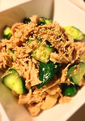 鶏ときゅうりの棒棒鶏♡香味ダレ-レシピのメイン写真