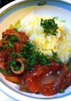 地中海風?イカのトマト煮-レシピのメイン写真
