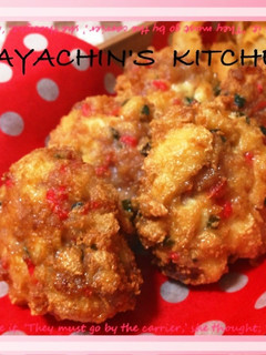 豆腐と豚肉の落とし揚げ♪-レシピのメイン写真