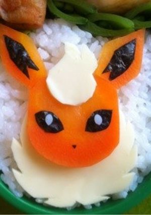 キャラ弁 ブースター(ポケモン)-レシピのメイン写真