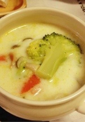 残った野菜で簡単ミルクスープ♪-レシピのメイン写真
