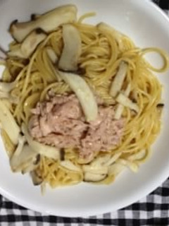 エリンギとツナの和風パスタ-レシピのメイン写真